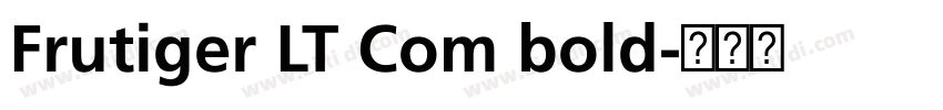 Frutiger LT Com bold字体转换